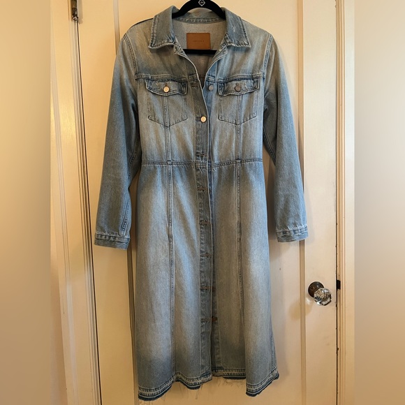 Anthropologie • Sanctuary Ramsey Denim Duster Trench size Small - Picture 5 of 6